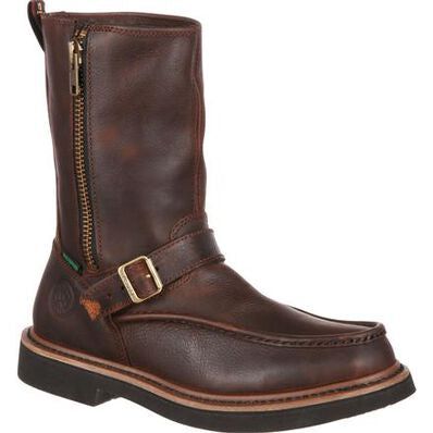 GEORGIA BOOT SIDE ZIP WATERPROOF WORK WELLINGTON