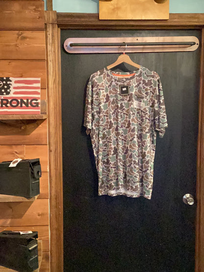 Fieldstone-Dry-fit Pocketed Short Sleeve Camo