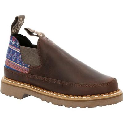GEORGIA BOOT WOMEN'S BROWN AND BLUE ROMEO SHOE