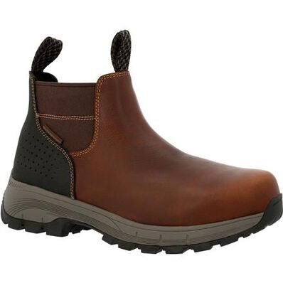 GEORGIA BOOT EAGLE TRAIL WATERPROOF ALLOY TOE CHELSEA WORK BOOT